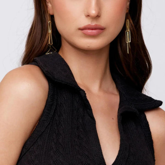 Dazzling Chain Drop Earrings