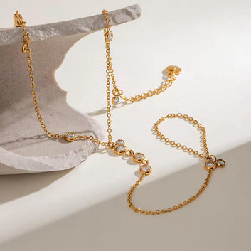 Diamond Cascade Hand Chain