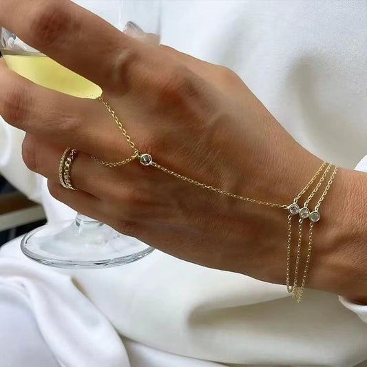 Diamond Cascade Hand Chain