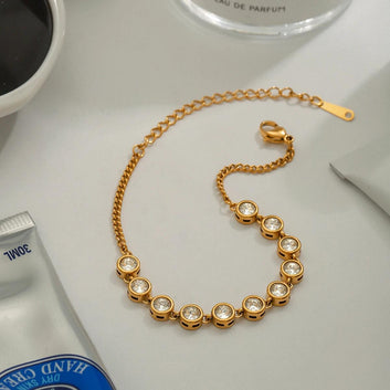 Diamond Sparkle Chain Bracelet
