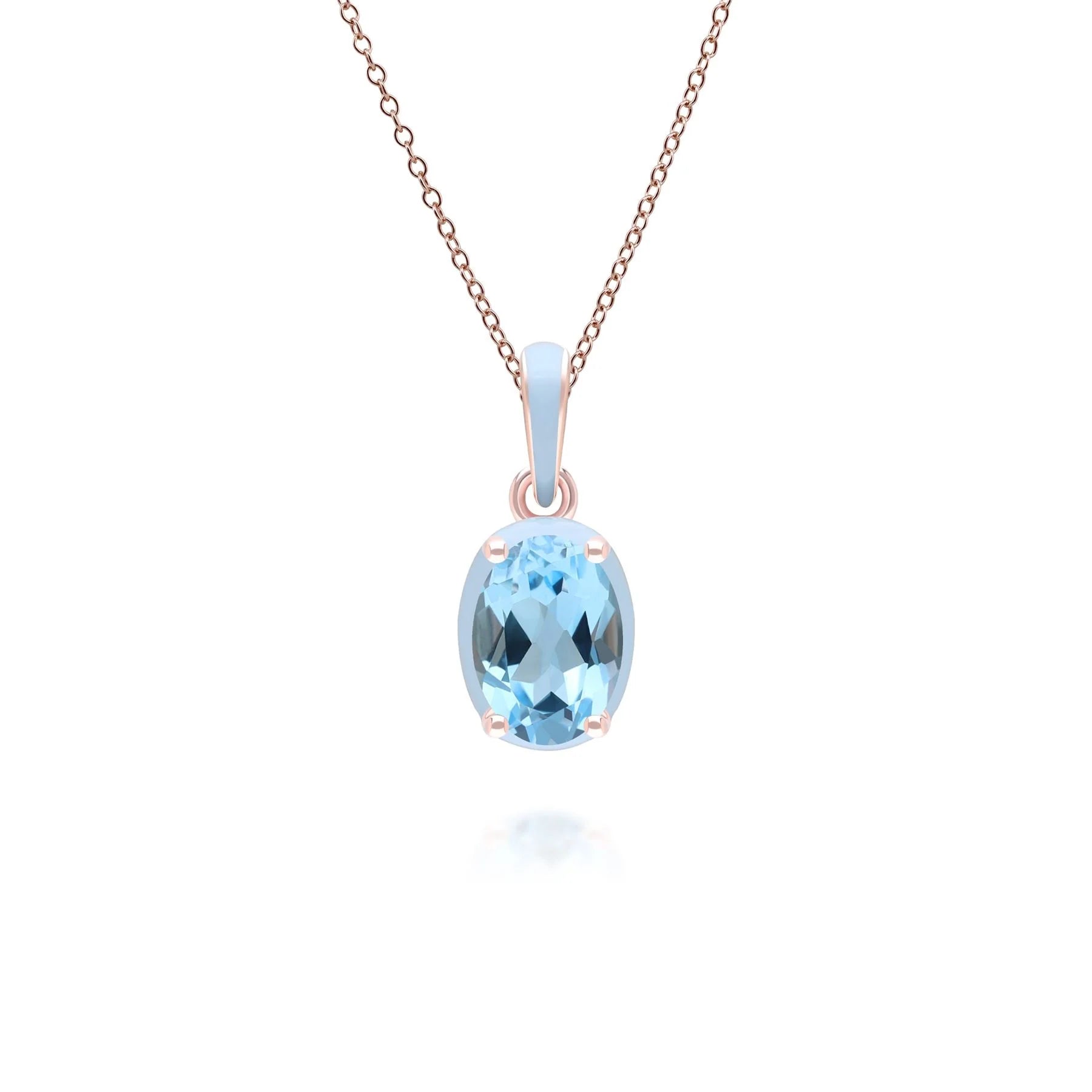 Aura Oval Pendant (Sky Edition)