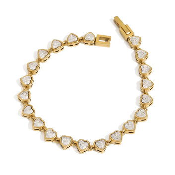 Heart Sparkle Tennis Bracelet
