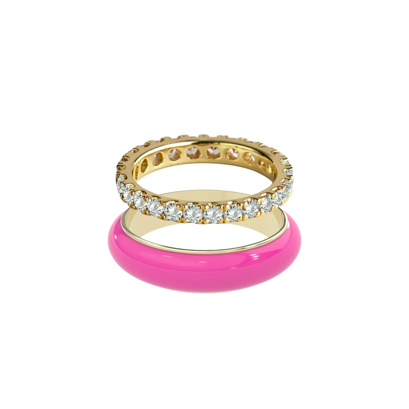 Chroma Orbit Rings-Gold (Set of 2)