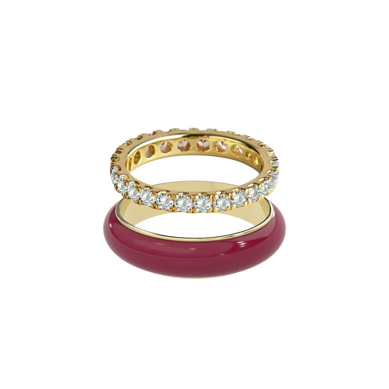 Chroma Orbit Rings-Gold (Set of 2)