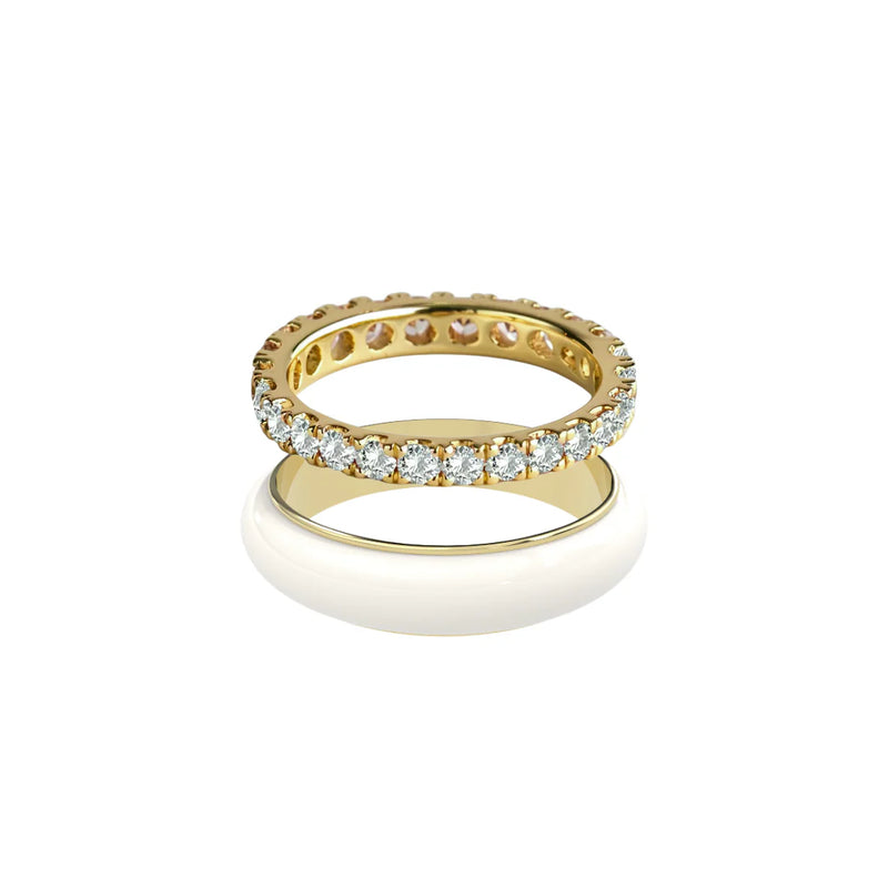 Chroma Orbit Rings-Gold (Set of 2)