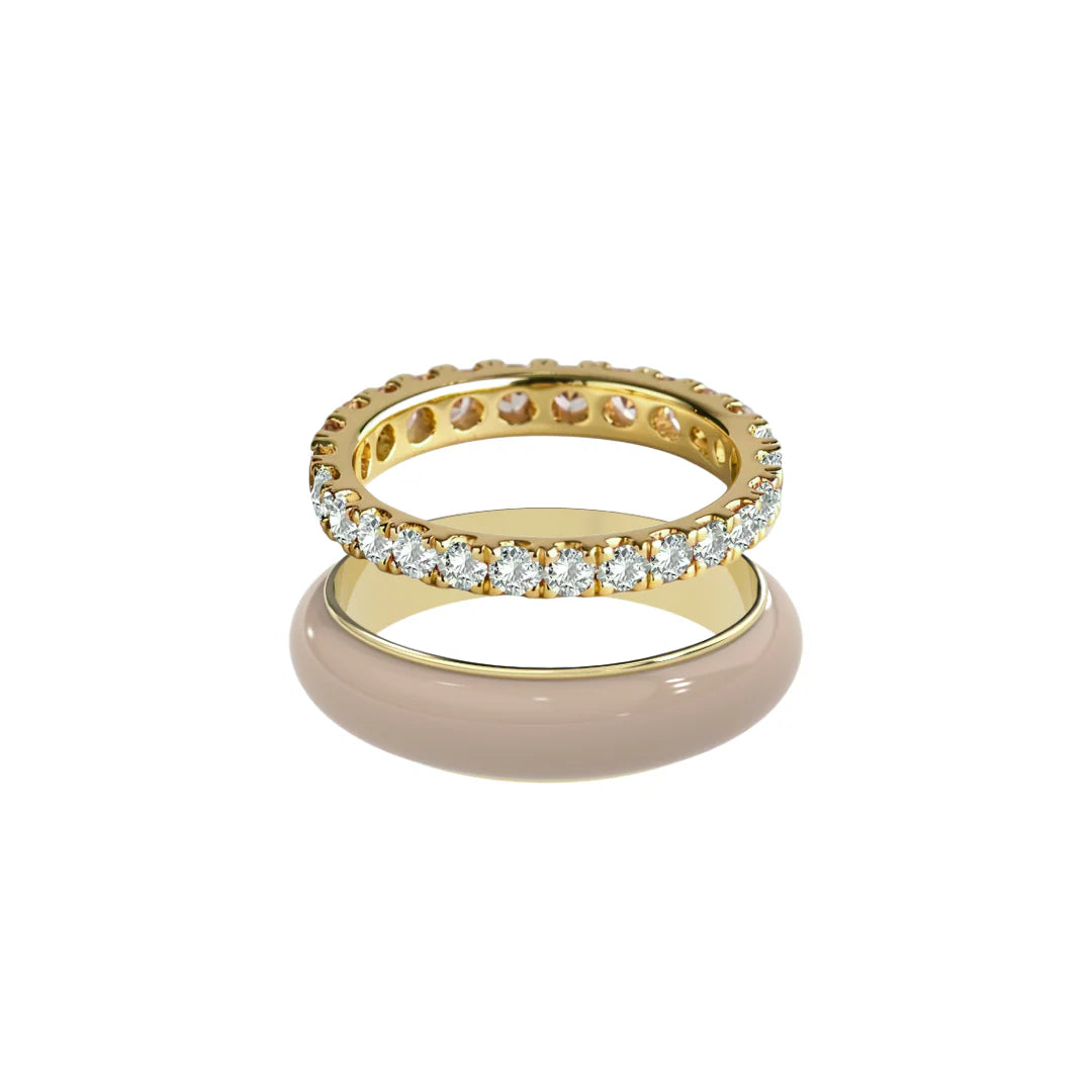 Chroma Orbit Rings-Gold (Set of 2)