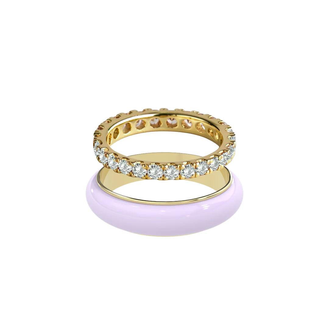 Chroma Orbit Rings-Gold (Set of 2)