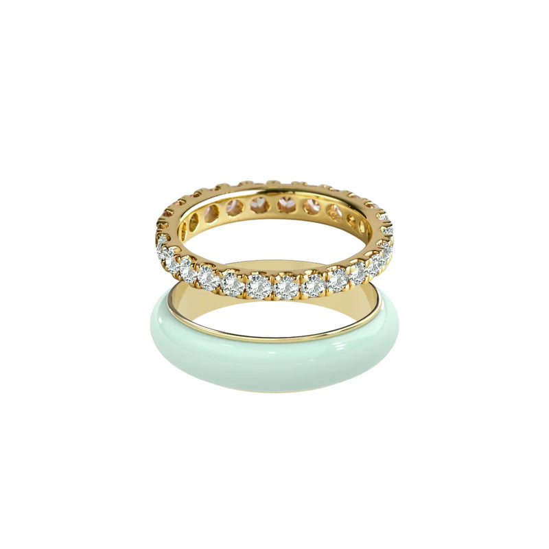 Chroma Orbit Rings-Gold (Set of 2)