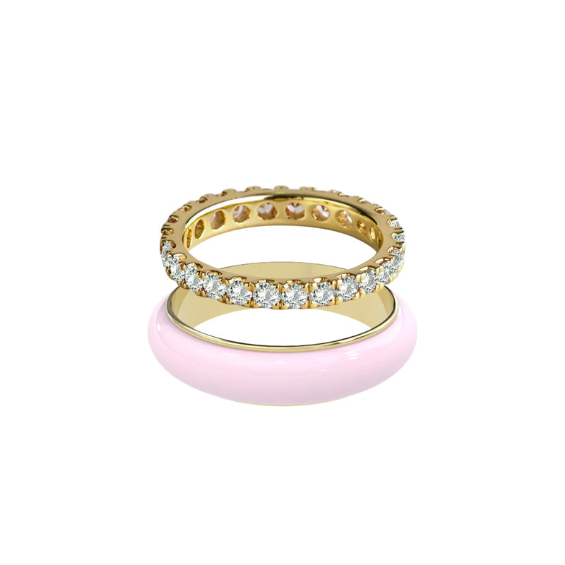 Chroma Orbit Rings-Gold (Set of 2)