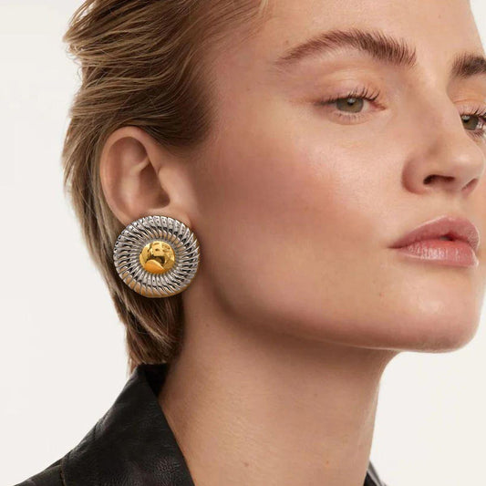Radiant Sunburst Stud Earring