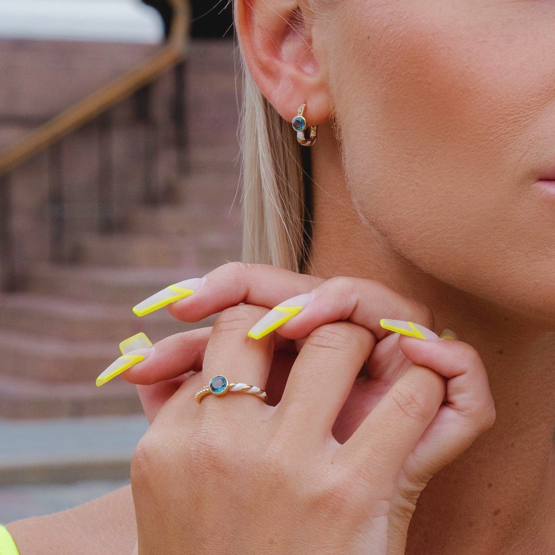 Helix Pear Ring (Mint Edition)