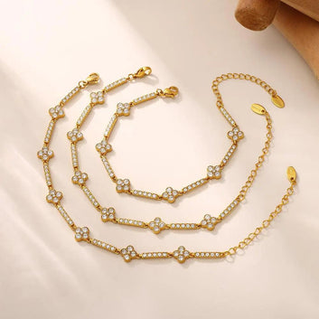 Sparkling Flower Bracelet
